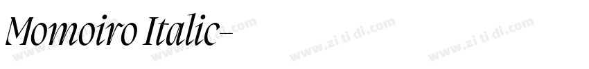 Momoiro Italic字体转换 Momoiro Italic字体转换
